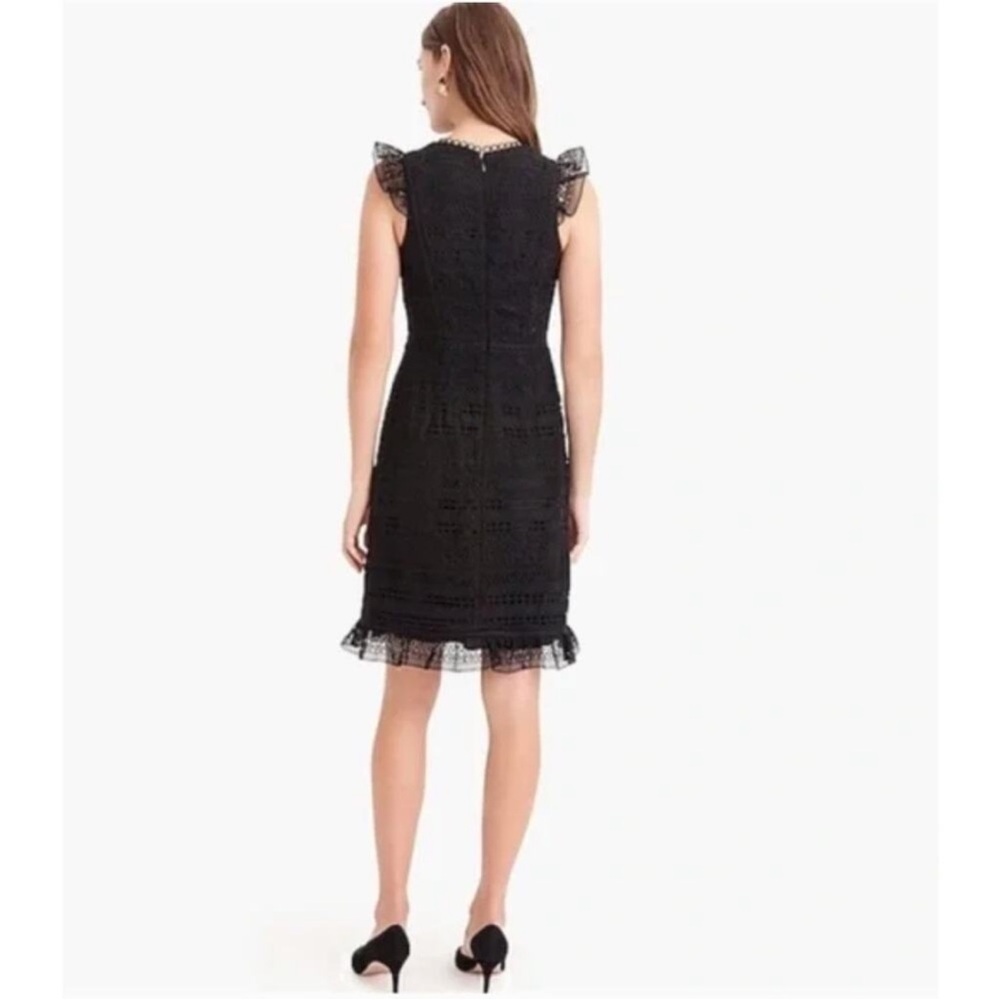 J. Crew Elegant Black Lace Dress - Picture 2 of 13